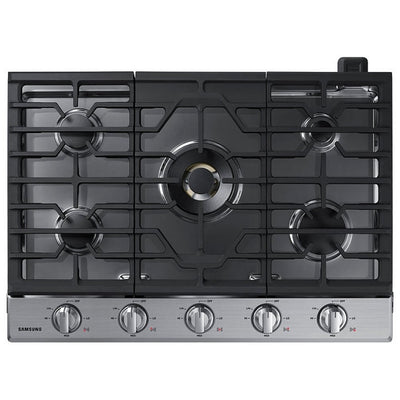 Samsung NA30N7755TS - 30" Gas Cooktop, 5 Burners, 22,000 BTU, Stainless Steel
