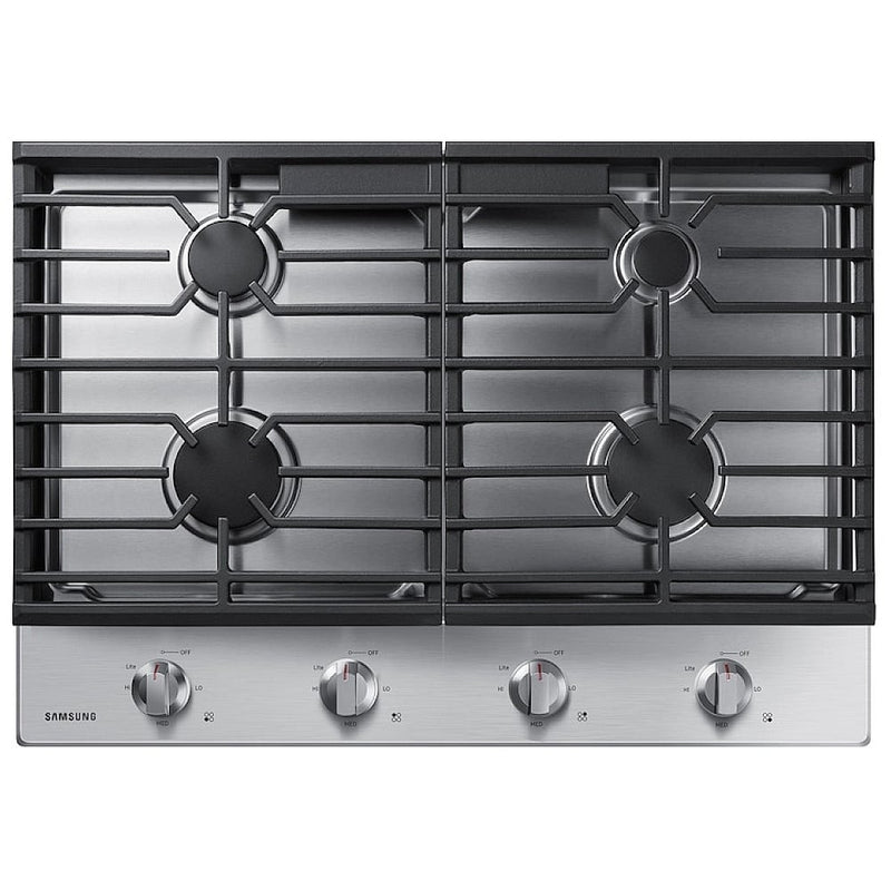 Samsung NA30R5310FS - NA30R5310FS/AA Gas Cooktop, 30 inch Exterior Width, 4 Burners, 17,000 BTU Highest Burner, Stainless Steel colour