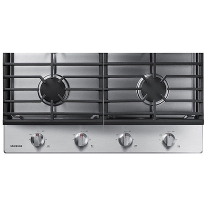 Samsung NA30R5310FS Gas Cooktop, 30 inch Exterior Width, 4 Burners, 17,000 BTU Highest Burner, Stainless Steel colour
