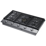 Samsung NA36N7755TS - NA36N7755TS/AA Gas Cooktop, 36 inch Exterior Width, 5 Burners, 22,000 BTU Highest Burner, Stainless Steel colour