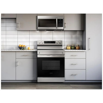 Samsung NE63A6111SS - NE63A6111SS/AC Electric Range, 6.3 cu. ft. Capacity, 30 inch Exterior Width, Storage Drawer, 3,300 Watts Highest Burner Element, Stainless Steel colour
