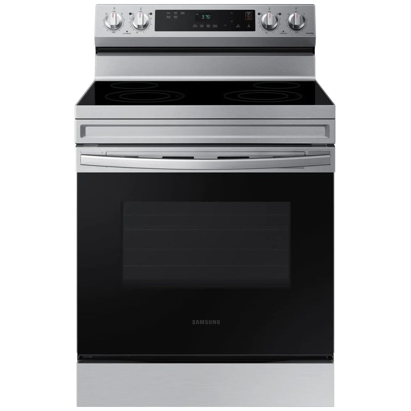 Samsung NE63A6111SS - NE63A6111SS/AC Electric Range, 6.3 cu. ft. Capacity, 30 inch Exterior Width, 4 Burners, Storage Drawer, Manual Clean, 3,300 W Highest Element, Stainless Steel colour