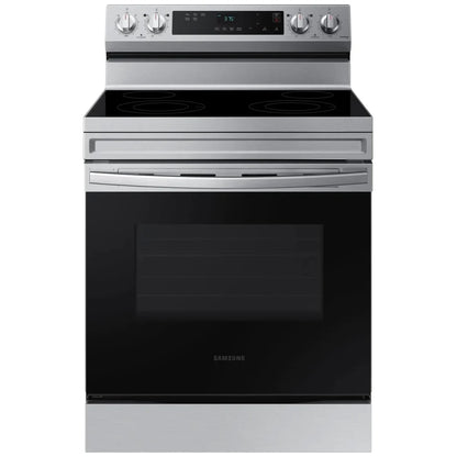 Samsung NE63A6111SS - NE63A6111SS/AC Electric Range, 6.3 cu. ft. Capacity, 30 inch Exterior Width, Storage Drawer, 3,300 Watts Highest Burner Element, Stainless Steel colour