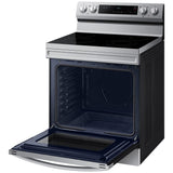 Samsung NE63A6111SS - NE63A6111SS/AC Electric Range, 6.3 cu. ft. Capacity, 30 inch Exterior Width, 4 Burners, Storage Drawer, Manual Clean, 3,300 W Highest Element, Stainless Steel colour