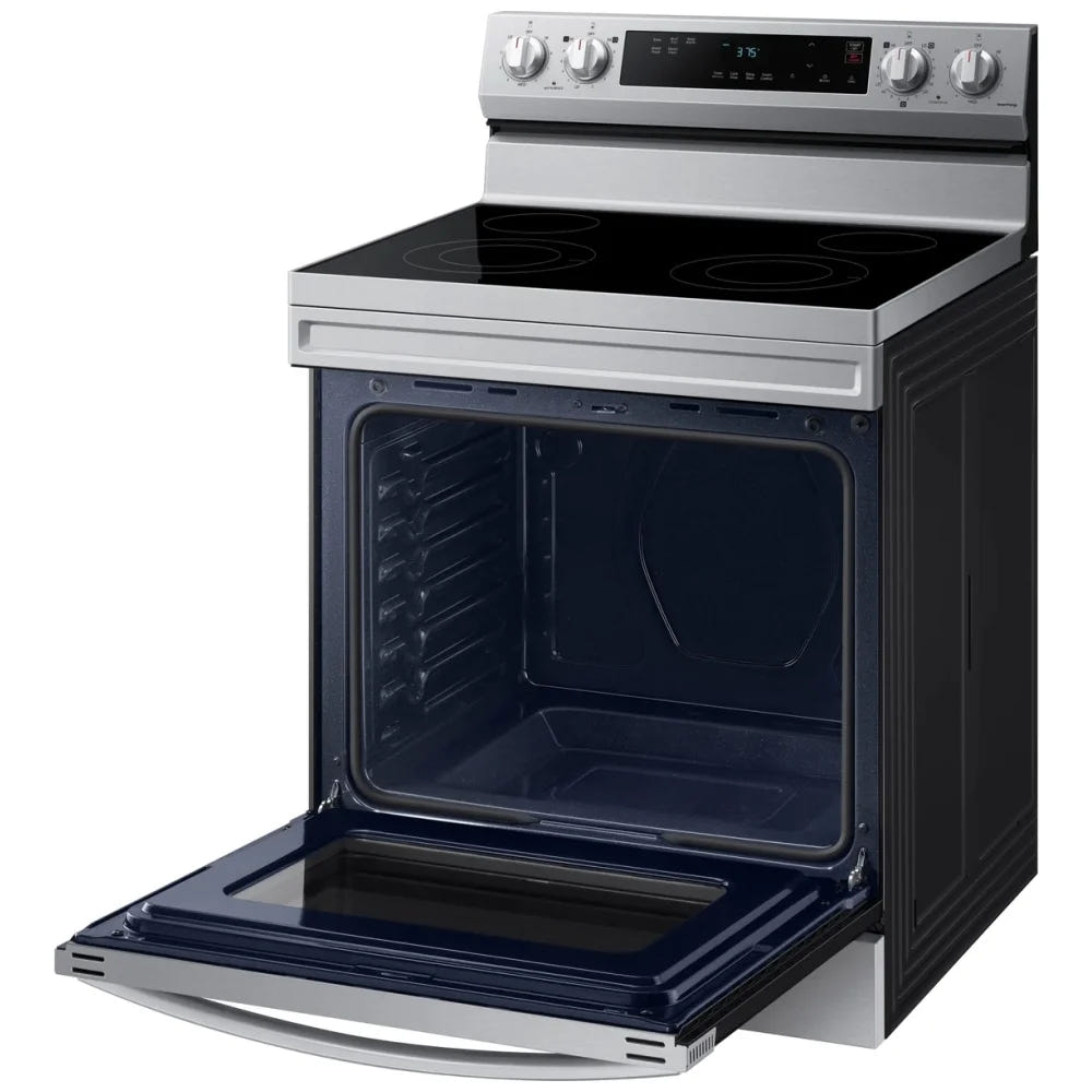 Samsung NE63A6111SS - NE63A6111SS/AC Electric Range, 6.3 cu. ft. Capacity, 30 inch Exterior Width, Storage Drawer, 3,300 Watts Highest Burner Element, Stainless Steel colour