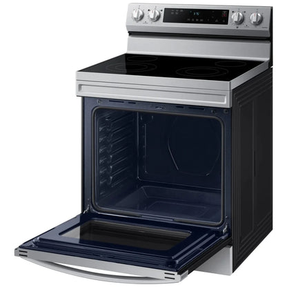 Samsung NE63A6111SS - NE63A6111SS/AC Electric Range, 6.3 cu. ft. Capacity, 30 inch Exterior Width, Storage Drawer, 3,300 Watts Highest Burner Element, Stainless Steel colour