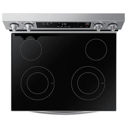 Samsung NE63A6111SS - NE63A6111SS/AC Electric Range, 6.3 cu. ft. Capacity, 30 inch Exterior Width, Storage Drawer, 3,300 Watts Highest Burner Element, Stainless Steel colour