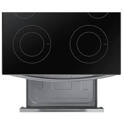Samsung NE63A6111SS - NE63A6111SS/AC Electric Range, 6.3 cu. ft. Capacity, 30 inch Exterior Width, Storage Drawer, 3,300 Watts Highest Burner Element, Stainless Steel colour