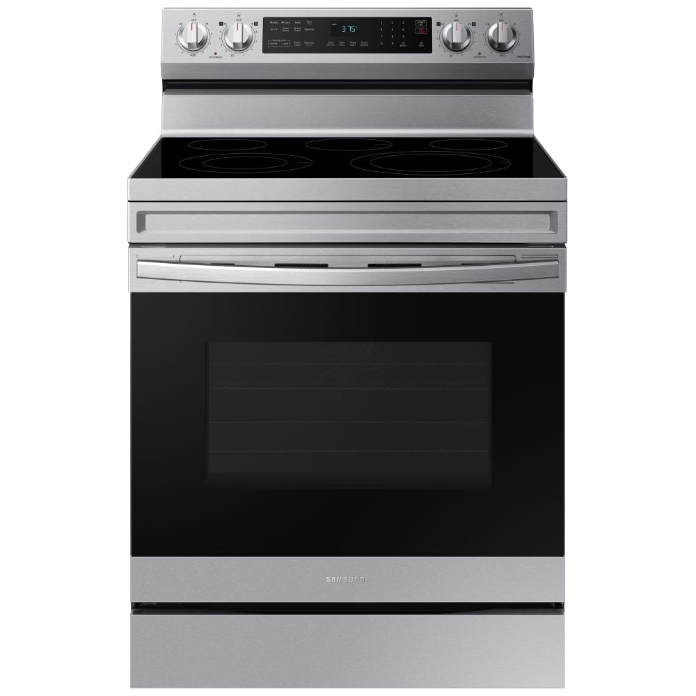 Samsung NE63A6511SS - 6.3 cu. ft. Electric Range, 5 Burners, Convection, Air Fry, Stainless Steel