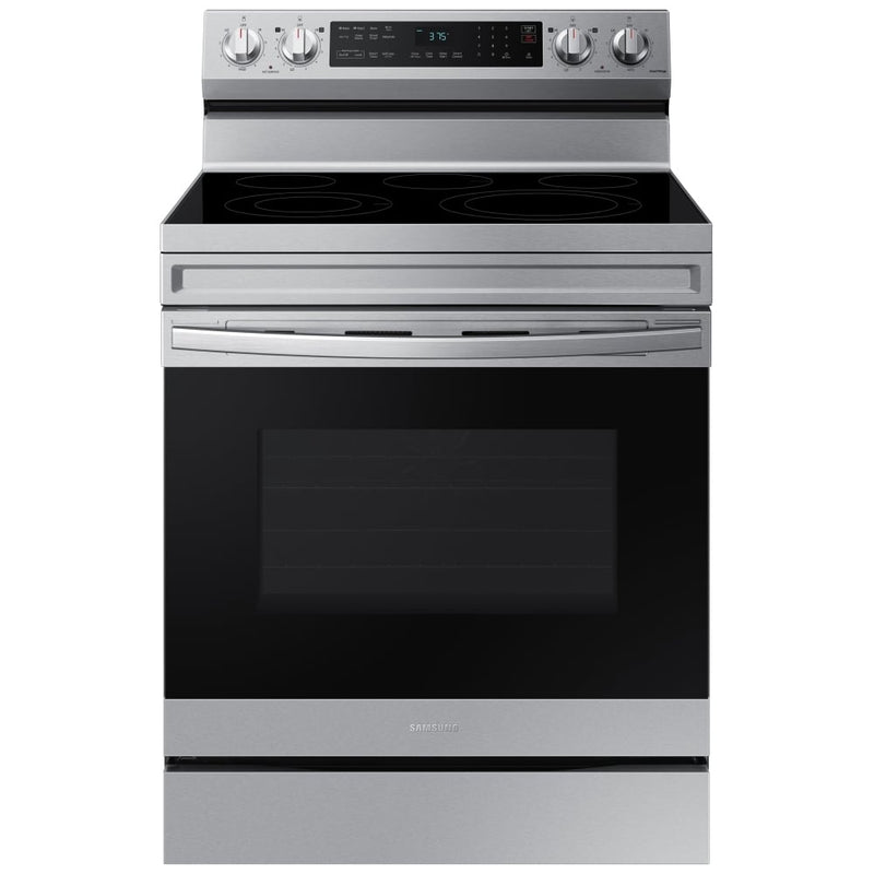 Samsung NE63A6511SS - NE63A6511SS/AC Electric Range, 6.3 cu. ft. Capacity, 30 inch Exterior Width, Convection, 5 Burners, Storage Drawer, Yes, Self Clean, 3,300 W Highest Element, Stainless Steel colour