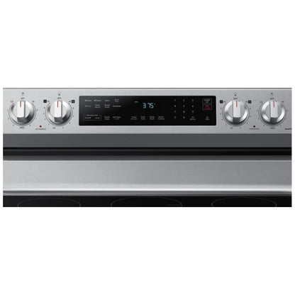 Samsung NE63A6511SS - NE63A6511SS/AC Electric Range, 6.3 cu. ft. Capacity, 30 inch Exterior Width, Convection, 5 Burners, Storage Drawer, Air Fry, Self Clean, 3,300 Watts Highest Burner Element, Stainless Steel colour