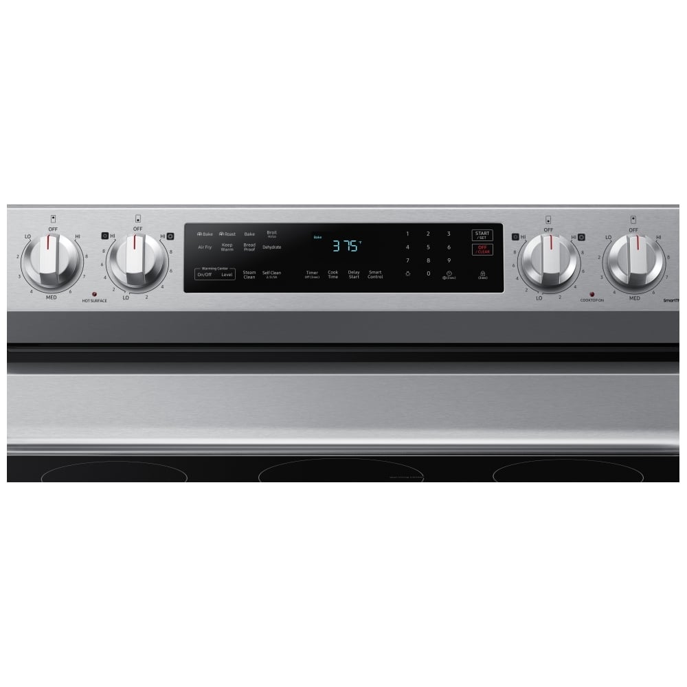 Samsung NE63A6511SS - 6.3 cu. ft. Electric Range, 5 Burners, Convection, Air Fry, Stainless Steel