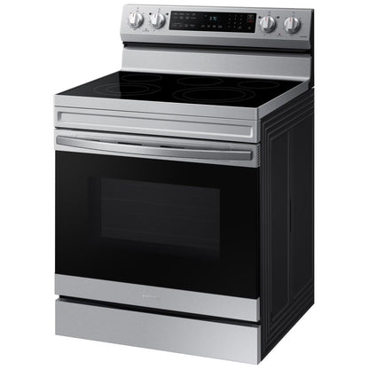 Samsung NE63A6511SS - 6.3 cu. ft. Electric Range, 5 Burners, Convection, Air Fry, Stainless Steel
