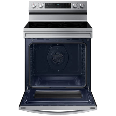 Samsung NE63A6511SS - NE63A6511SS/AC Electric Range, 6.3 cu. ft. Capacity, 30 inch Exterior Width, Convection, 5 Burners, Storage Drawer, Air Fry, Self Clean, 3,300 Watts Highest Burner Element, Stainless Steel colour