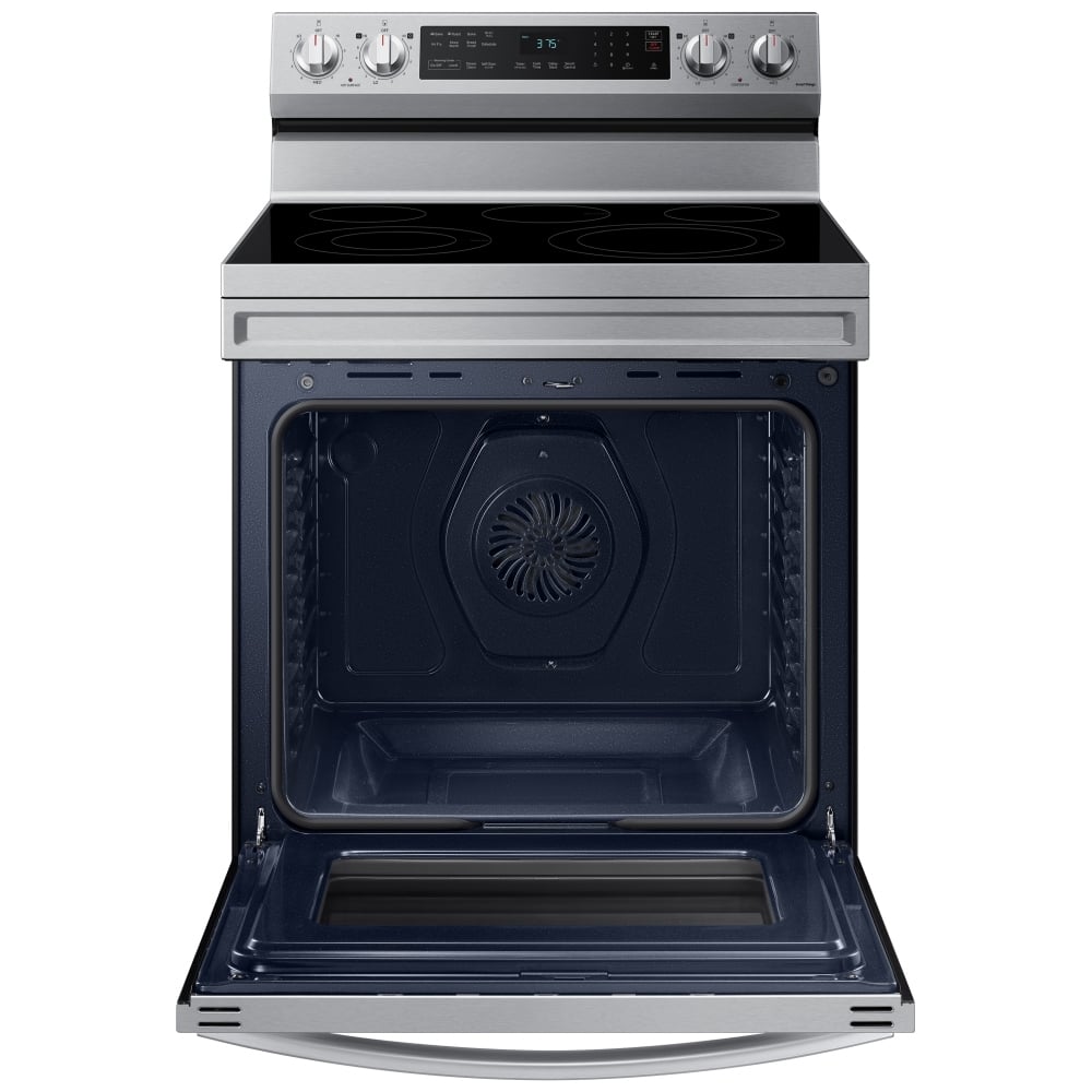 Samsung NE63A6511SS - 6.3 cu. ft. Electric Range, 5 Burners, Convection, Air Fry, Stainless Steel