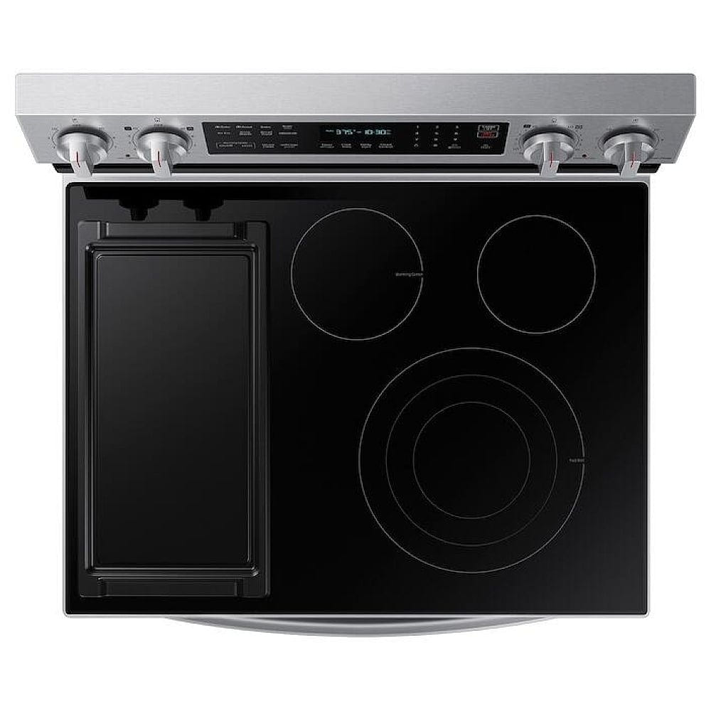 Samsung NE63A6711SS - 6.3 cu. ft. Electric Range, 30 inch Exterior Width, True Convection, 5 Burners, Storage Drawer, Air Fry, Self Clean