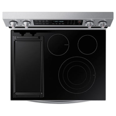 Samsung NE63A6711SS - 6.3 cu. ft. Electric Range, 30 inch Exterior Width, True Convection, 5 Burners, Storage Drawer, Air Fry, Self Clean