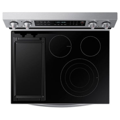 Samsung NE63A6711SS - 6.3 cu. ft. Electric Range, 30 inch Exterior Width, True Convection, 5 Burners, Storage Drawer, Air Fry, Self Clean