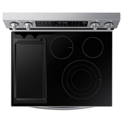 Samsung NE63A6711SS - NE63A6711SS/AC Electric Range, 6.3 cu. ft. Capacity, 30 inch Exterior Width, True Convection, 5 Burners, Storage Drawer, Air Fry, Self Clean, 3,000 Watts Highest Burner Element, Stainless Steel colour