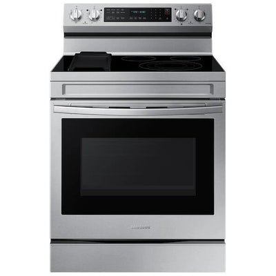 Samsung NE63A6711SS - NE63A6711SS/AC Electric Range, 6.3 cu. ft. Capacity, 30 inch Exterior Width, True Convection, 5 Burners, Storage Drawer, Air Fry, Self Clean, 3,000 Watts Highest Burner Element, Stainless Steel colour