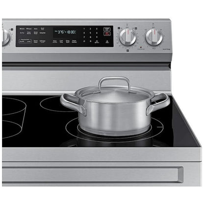 Samsung NE63A6711SS - NE63A6711SS/AC Electric Range, 6.3 cu. ft. Capacity, 30 inch Exterior Width, True Convection, 5 Burners, Storage Drawer, Air Fry, Self Clean, 3,000 Watts Highest Burner Element, Stainless Steel colour
