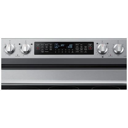 Samsung NE63A6751SS - NE63A6751SS/AC Electric Range, 6.3 cu. ft. Capacity, 30 inch Exterior Width, True Convection, 5 Burners, Storage Drawer, Air Fry, Self Clean, Double Oven, 3,000 Watts Highest Burner Element, Stainless Steel colour
