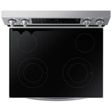 Samsung NE63F6510SR - NE63F6510SR/AC Electric Range, 6.3 cu. ft. Capacity, 30 inch Exterior Width, Convection, 4 Burners, Storage Drawer, Air Fry, Steam Clean, 3,300 W Highest Element, Stainless Steel colour, Rapid Boil™ Steam Clean