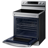 Samsung NE63F6510SR - NE63F6510SR/AC Electric Range, 6.3 cu. ft. Capacity, 30 inch Exterior Width, Convection, 4 Burners, Storage Drawer, Air Fry, Steam Clean, 3,300 W Highest Element, Stainless Steel colour, Rapid Boil™ Steam Clean