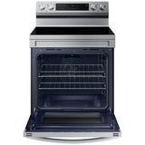 Samsung NE63F6510SR - NE63F6510SR/AC Electric Range, 6.3 cu. ft. Capacity, 30 inch Exterior Width, Convection, 4 Burners, Storage Drawer, Air Fry, Steam Clean, 3,300 W Highest Element, Stainless Steel colour, Rapid Boil™ Steam Clean