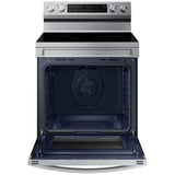 Samsung NE63F6510SR - NE63F6510SR/AC Electric Range, 6.3 cu. ft. Capacity, 30 inch Exterior Width, Convection, 4 Burners, Storage Drawer, Air Fry, Steam Clean, 3,300 W Highest Element, Stainless Steel colour, Rapid Boil™ Steam Clean