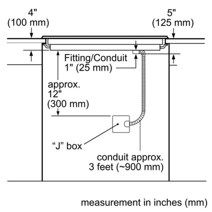 500 Series Electric Cooktop, 24'', Black, NEM5466UC