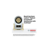 Bosch 500 Series NEM5466UC Electric Cooktop, 24 inch Exterior Width, 4 Burners, 2,200 W Highest Element, Black colour
