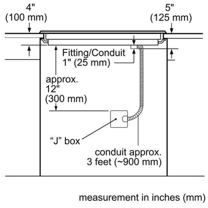 500 Series Electric Cooktop, 24'', Black, NEM5466UC