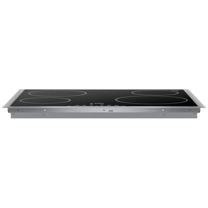 Bosch 500 Series NET5469SC Electric Cooktop, 24 inch Exterior Width, 4 Burners, Black Series 6