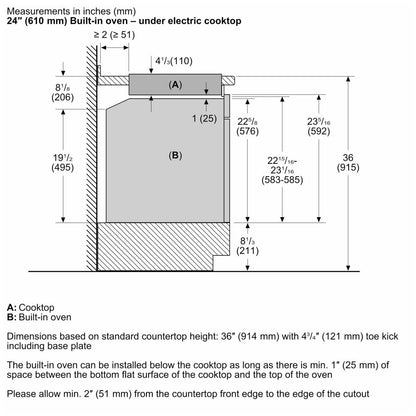 Bosch 500 Series NET5469SC Electric Cooktop, 24 inch Exterior Width, 4 Burners, Black Series 6