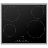 Bosch 500 Series NET5469SC Electric Cooktop, 24 inch Exterior Width, 4 Burners, 2,200 W Highest Element, Black colour