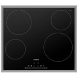 Bosch 500 Series NET5469SC Electric Cooktop, 24 inch Exterior Width, 4 Burners, 2,200 W Highest Element, Black colour