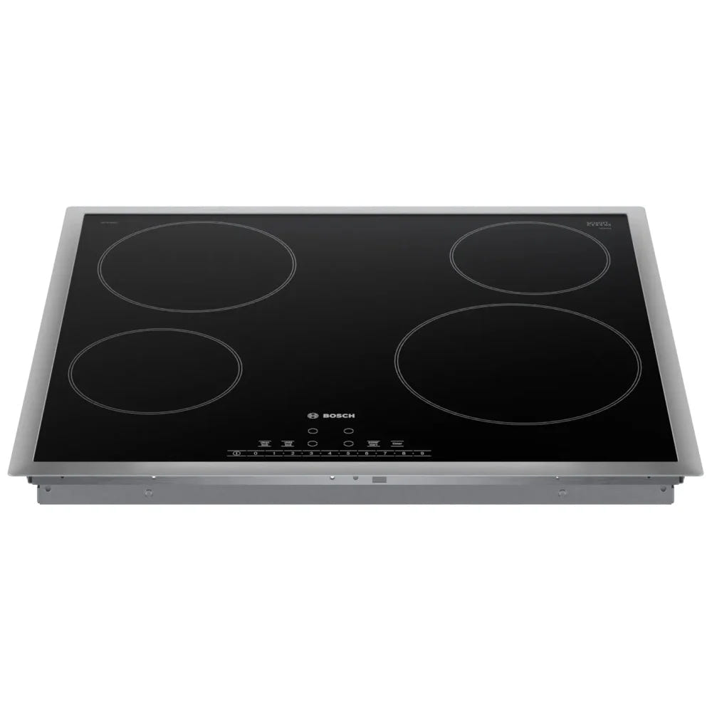 Bosch 500 Series NET5469SC Electric Cooktop, 24 inch Exterior Width, 4 Burners, 2,200 Highest Burner Element (Watts), Black colour Series 6, PreciseSelect®