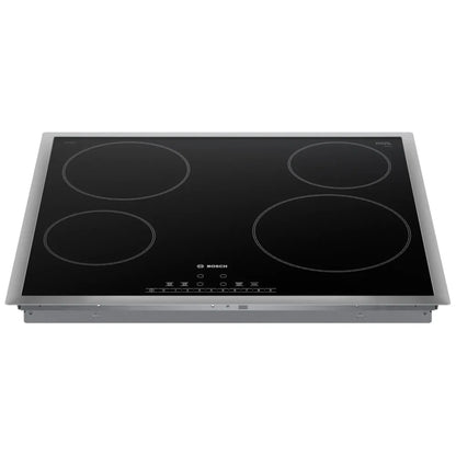 Bosch 500 Series NET5469SC Electric Cooktop, 24 inch Exterior Width, 4 Burners, 2,200 Highest Burner Element (Watts), Black colour Series 6, PreciseSelect®