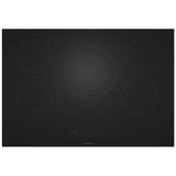 Bosch 800 Series NET8062UC Electric Cooktop, 30 inch Exterior Width, 5 Burners, Black colour