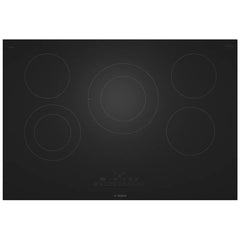 Bosch 800 Series NET8062UC Electric Cooktop, 30 inch Exterior Width, 5 Burners, Black colour