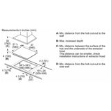 36" Electric Cooktop, 5 burner Bosch 800 Series NET8669SUC