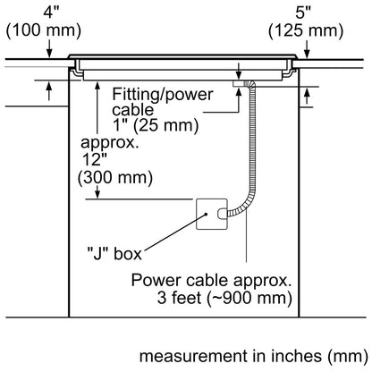 36" Electric Cooktop, 5 Burner Bosch 800 Series NET8669UC