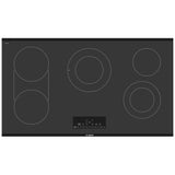 Bosch 800 Series NET8669UC Electric Cooktop, 36 inch Exterior Width, 5 Burners, 3,600 W Highest Element, Black colour