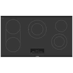 Bosch 800 Series NET8669UC Electric Cooktop, 36 inch Exterior Width, 5 Burners, 3,600 W Highest Element, Black colour