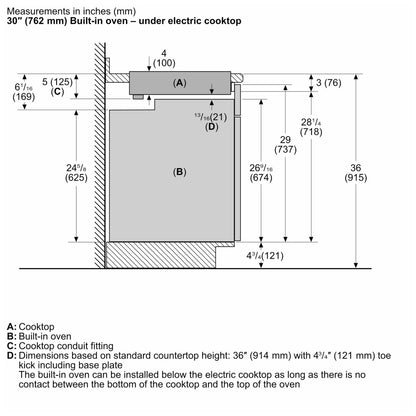30" Electric Cooktop, 5 burner NETP069SUC
