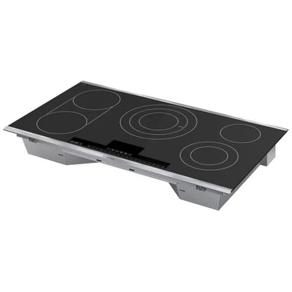 36" Electric Cooktop, 5 Burner Bosch Benchmark NETP669SUC