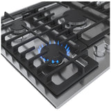 Bosch 500 Series NGM5059UC Gas Cooktop, 30 inch Exterior Width, 5 Burners, Stainless Steel colour