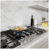 Bosch 500 Series NGM5059UC Gas Cooktop, 30 inch Exterior Width, 5 Burners, Stainless Steel colour