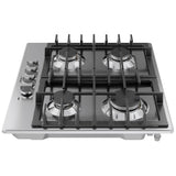 Bosch NGM5453UC Gas Cooktop, 24 inch Exterior Width, 4 Burners, 10,300 BTU Highest Burner, Stainless Steel colour